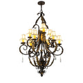 36 Inch 9 Light Chandelier