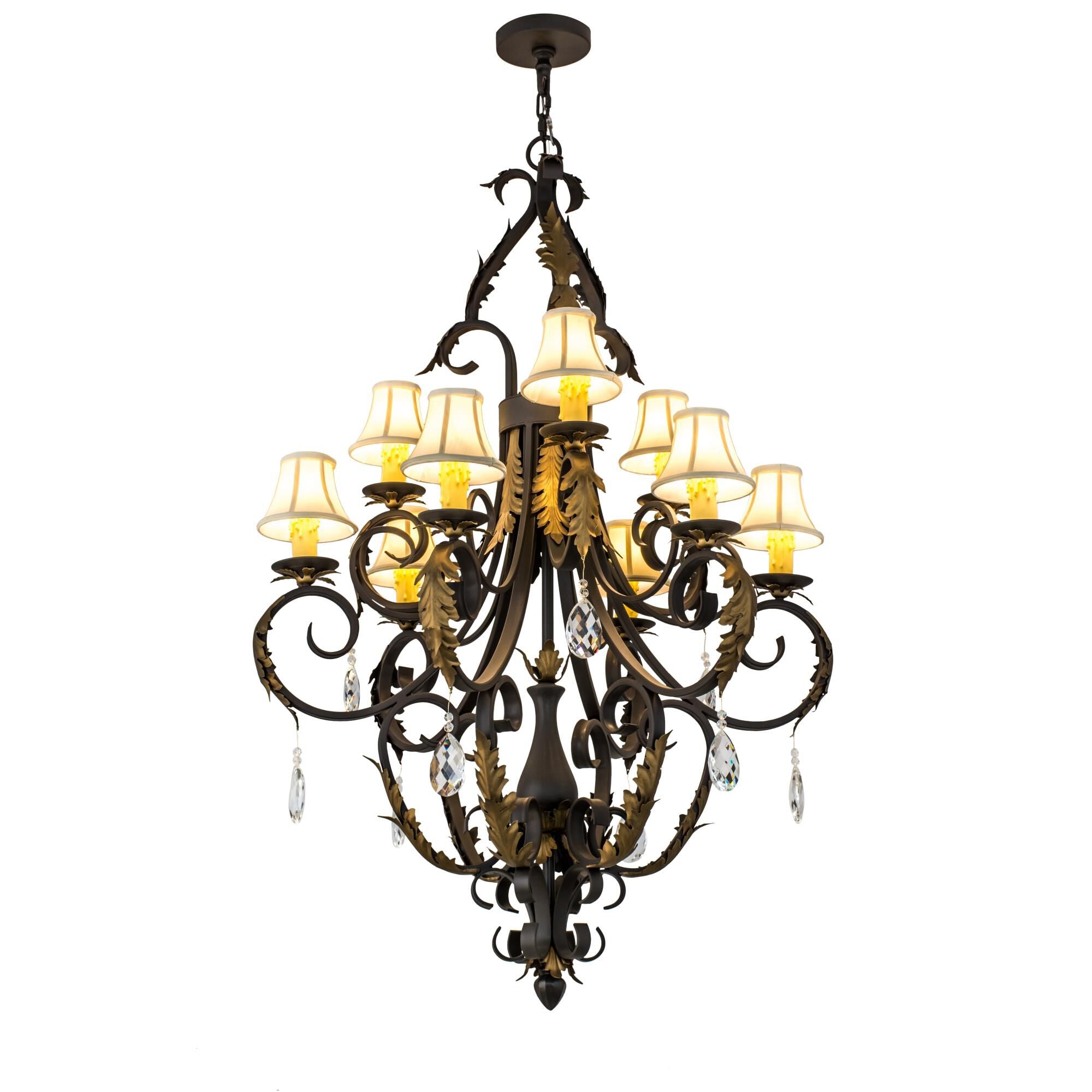 36 Inch 9 Light Chandelier