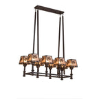 38 Inch 8 Light Mini Chandelier