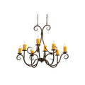 36 Inch 8 Light Chandelier