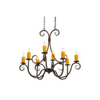 36 Inch 8 Light Chandelier