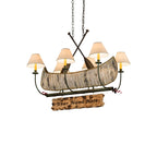 36 Inch 6 Light Chandelier