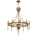 36 Inch 10 Light Chandelier