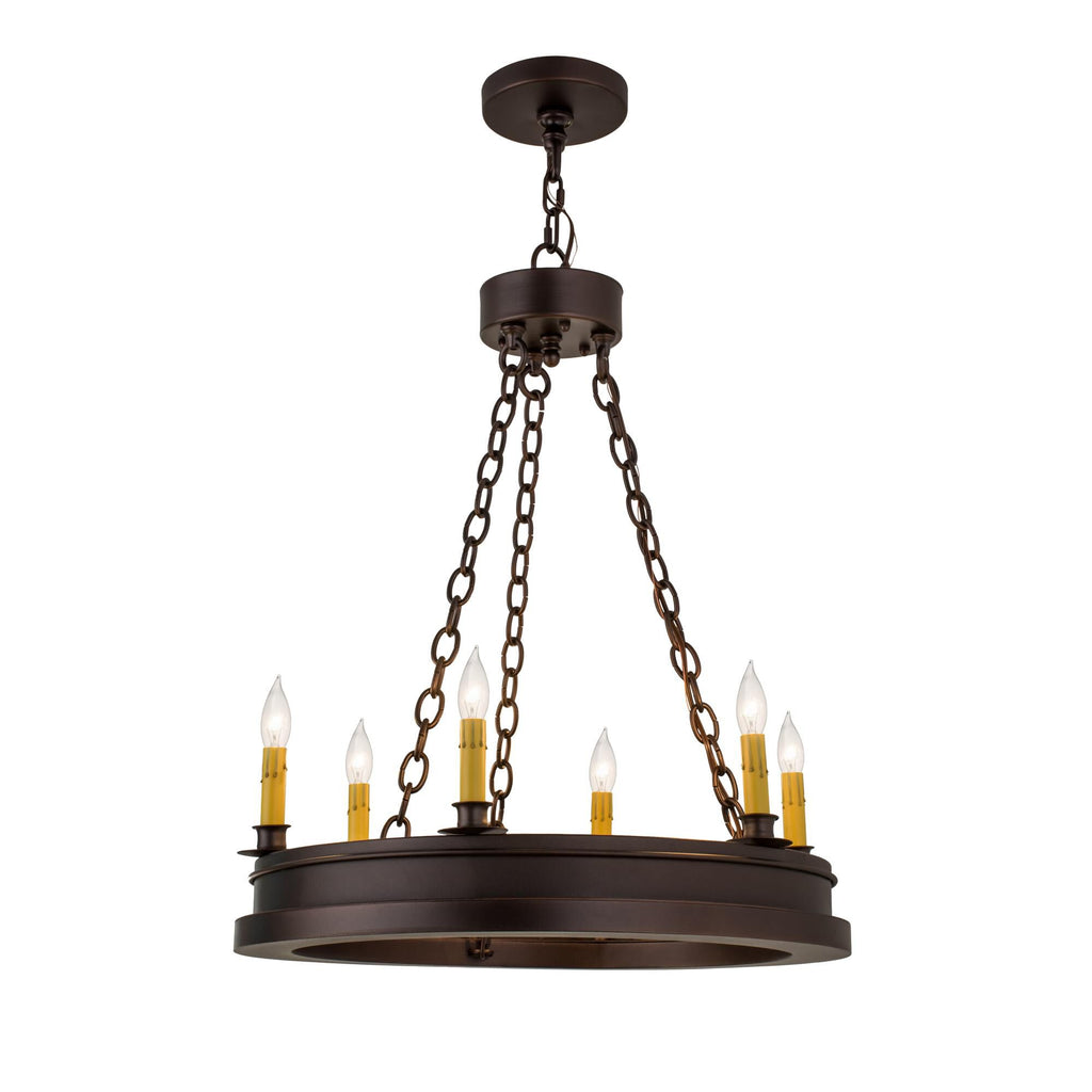 24 Inch 6 Light Chandelier