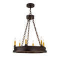 24 Inch 6 Light Chandelier