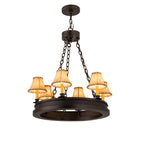 28 Inch 6 Light Chandelier
