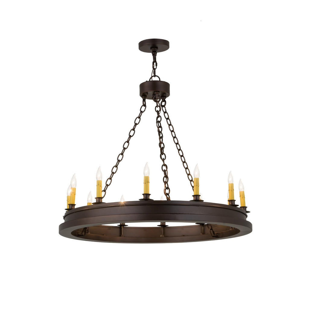 36 Inch 12 Light Chandelier