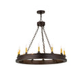 36 Inch 12 Light Chandelier