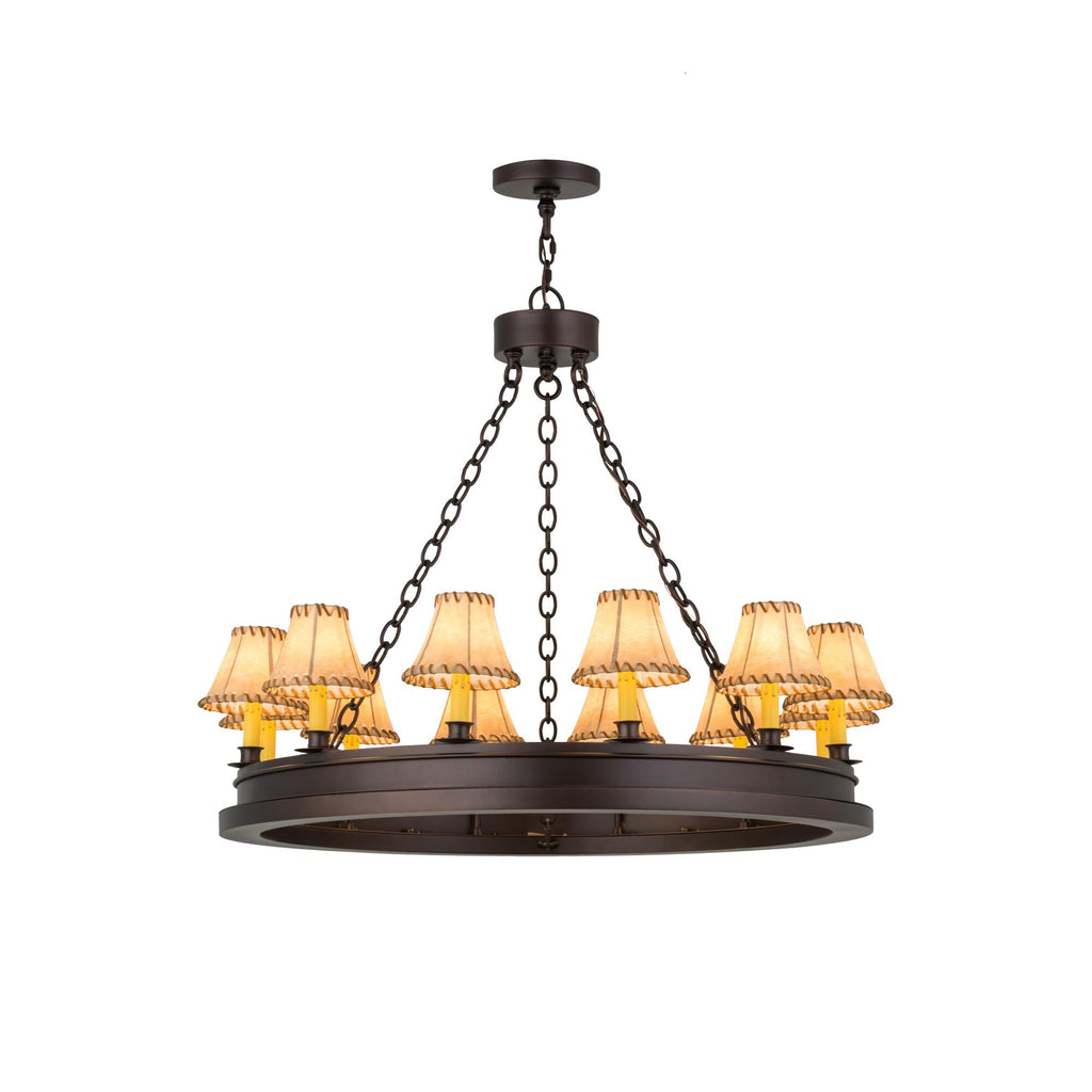 39 Inch 12 Light Chandelier
