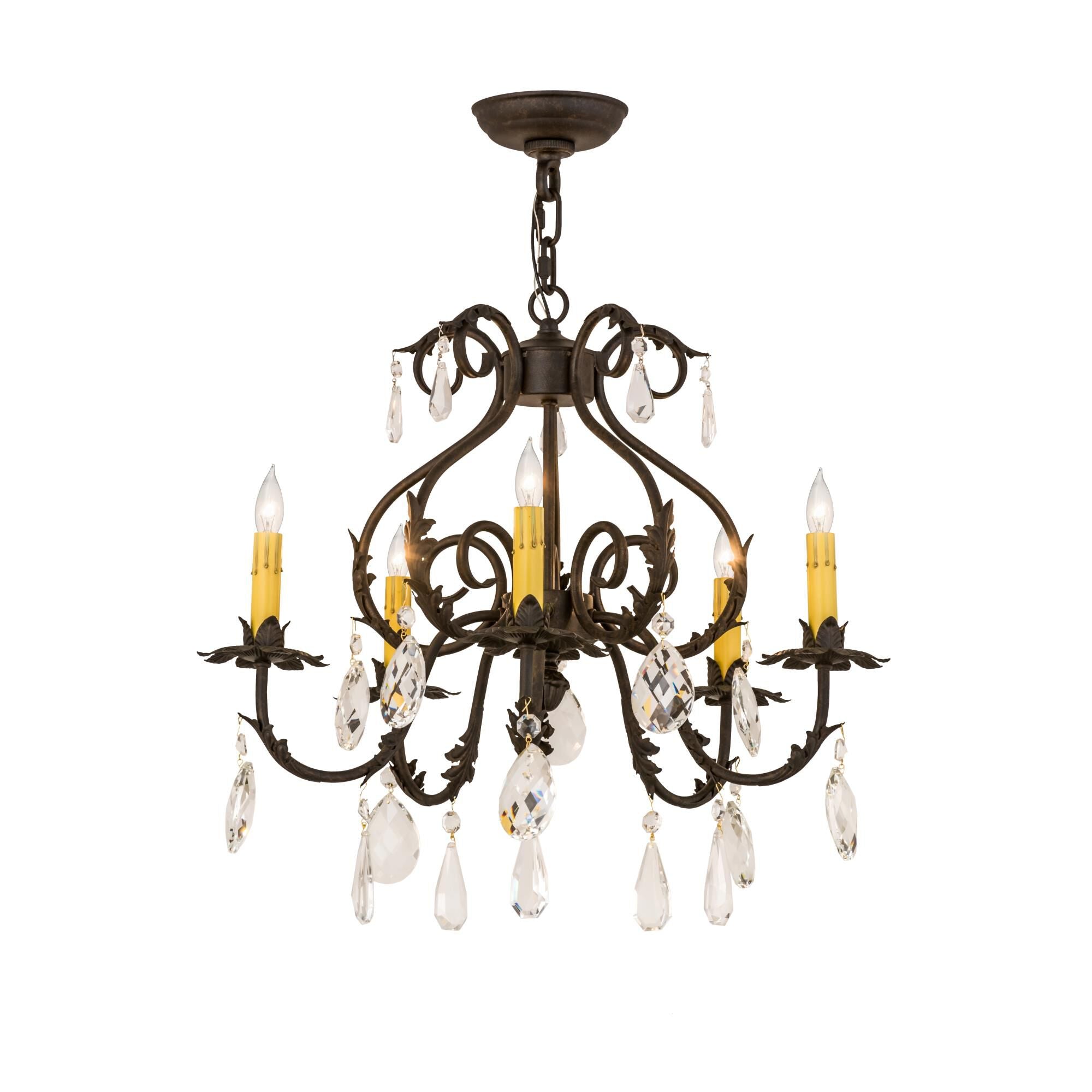 24 Inch 5 Light Chandelier