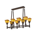 38 Inch 8 Light Mini Chandelier