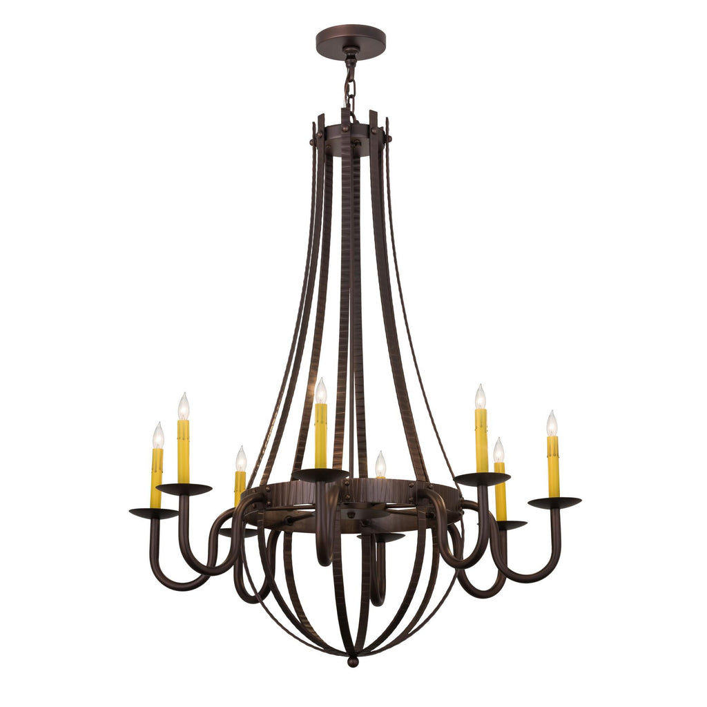 38 Inch 8 Light Chandelier
