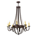 38 Inch 8 Light Chandelier