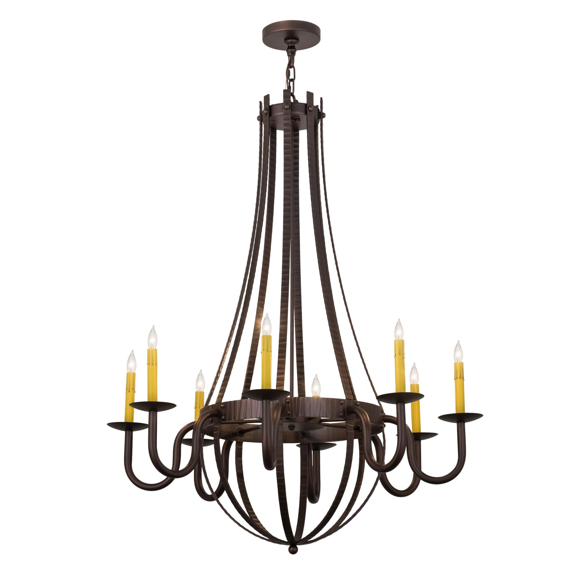 38 Inch 8 Light Chandelier