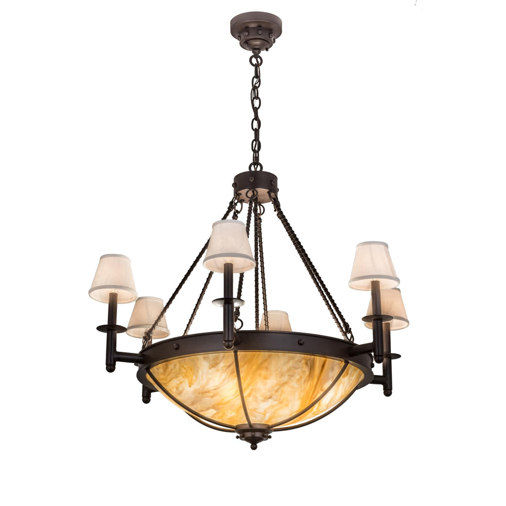 36 Inch 4 Light Chandelier