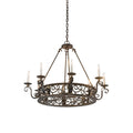 36 Inch 8 Light Chandelier