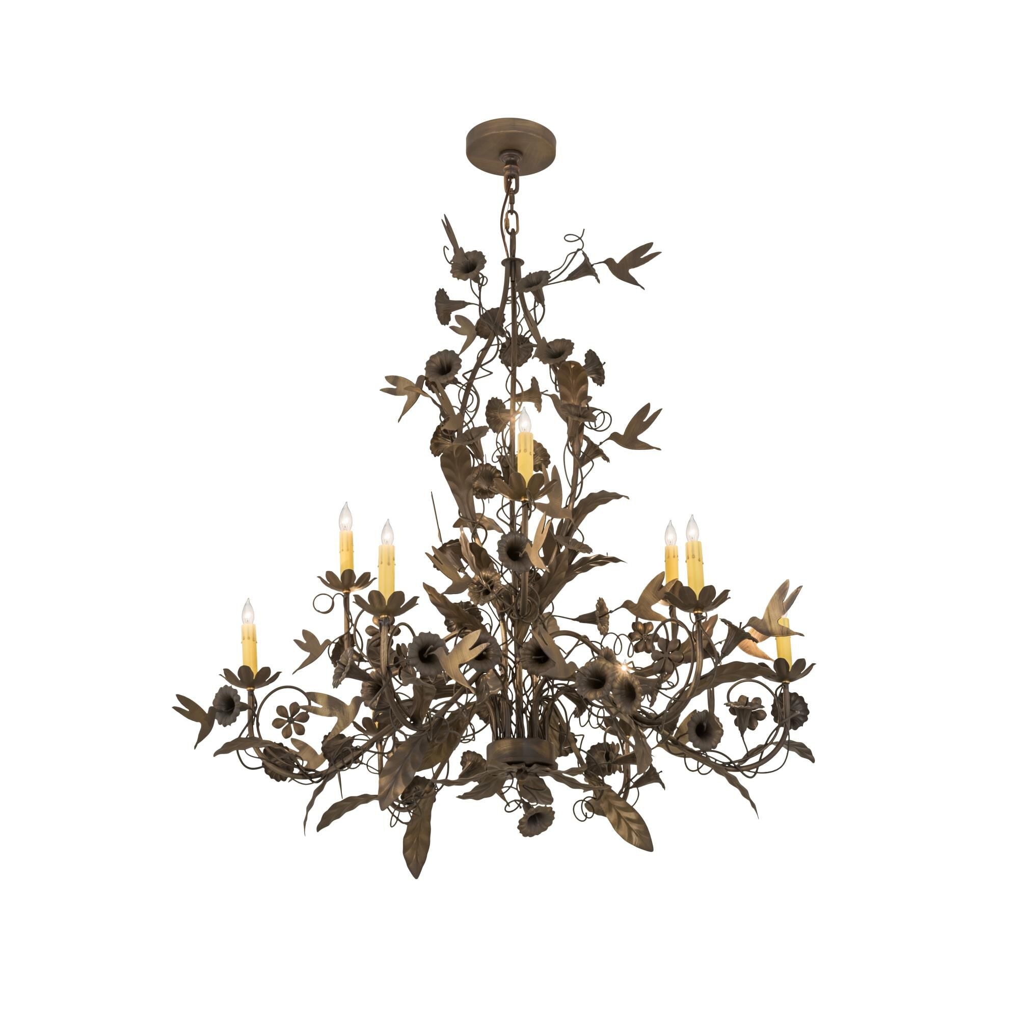 36 Inch 9 Light Chandelier