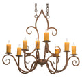 36 Inch 8 Light Chandelier