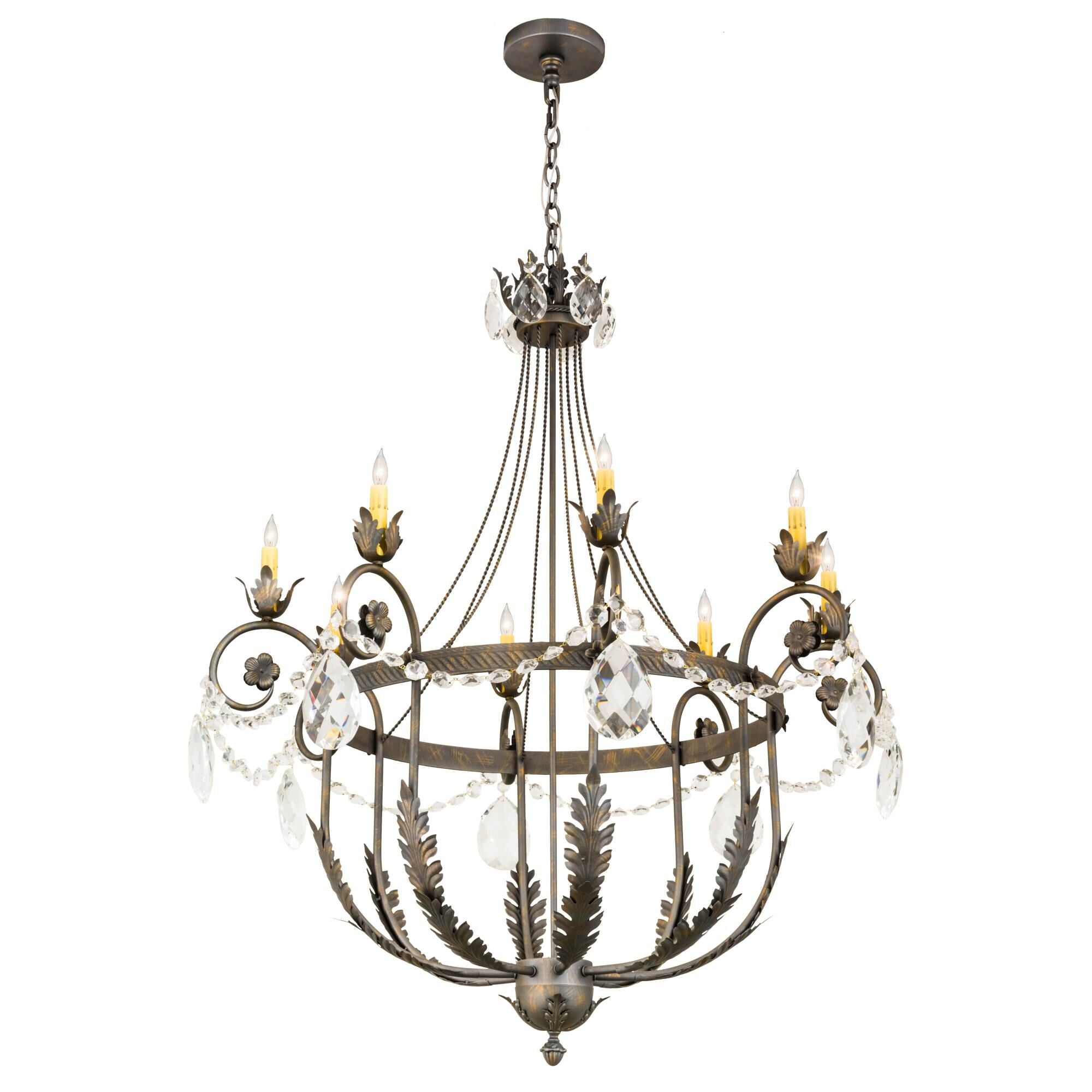 40 Inch 8 Light Chandelier