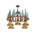 34 Inch 5 Light Chandelier