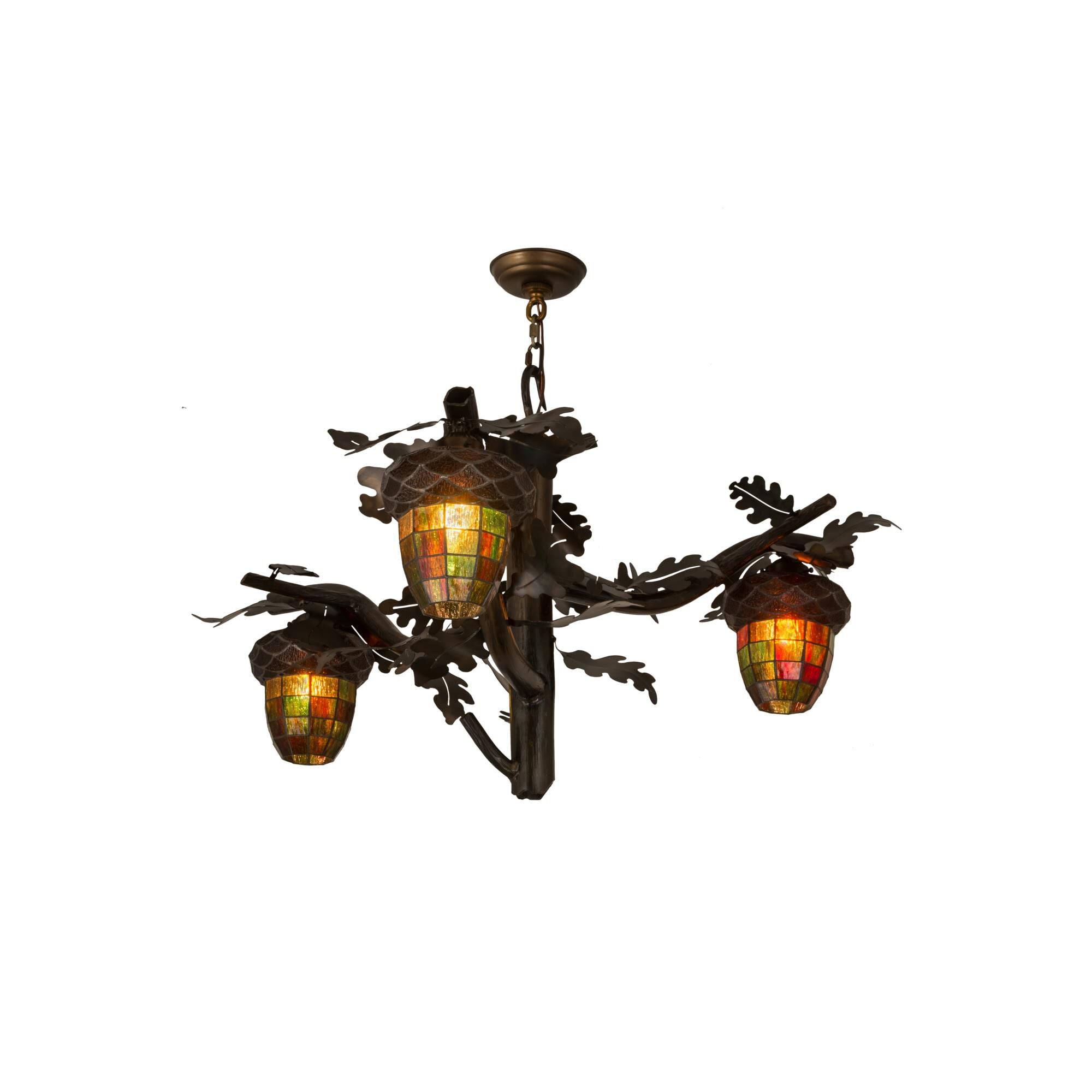 40 Inch 3 Light Chandelier