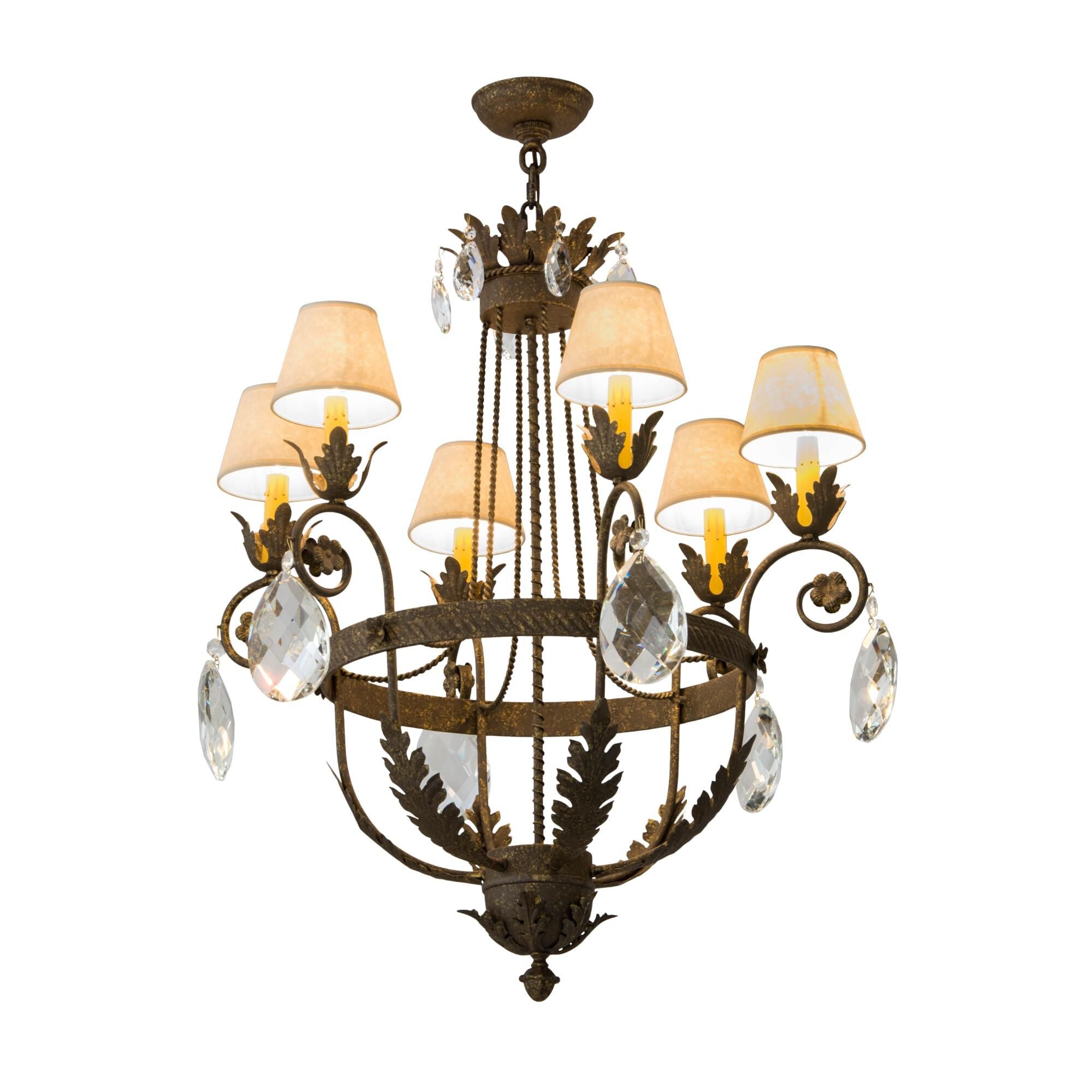 29 Inch 6 Light Chandelier