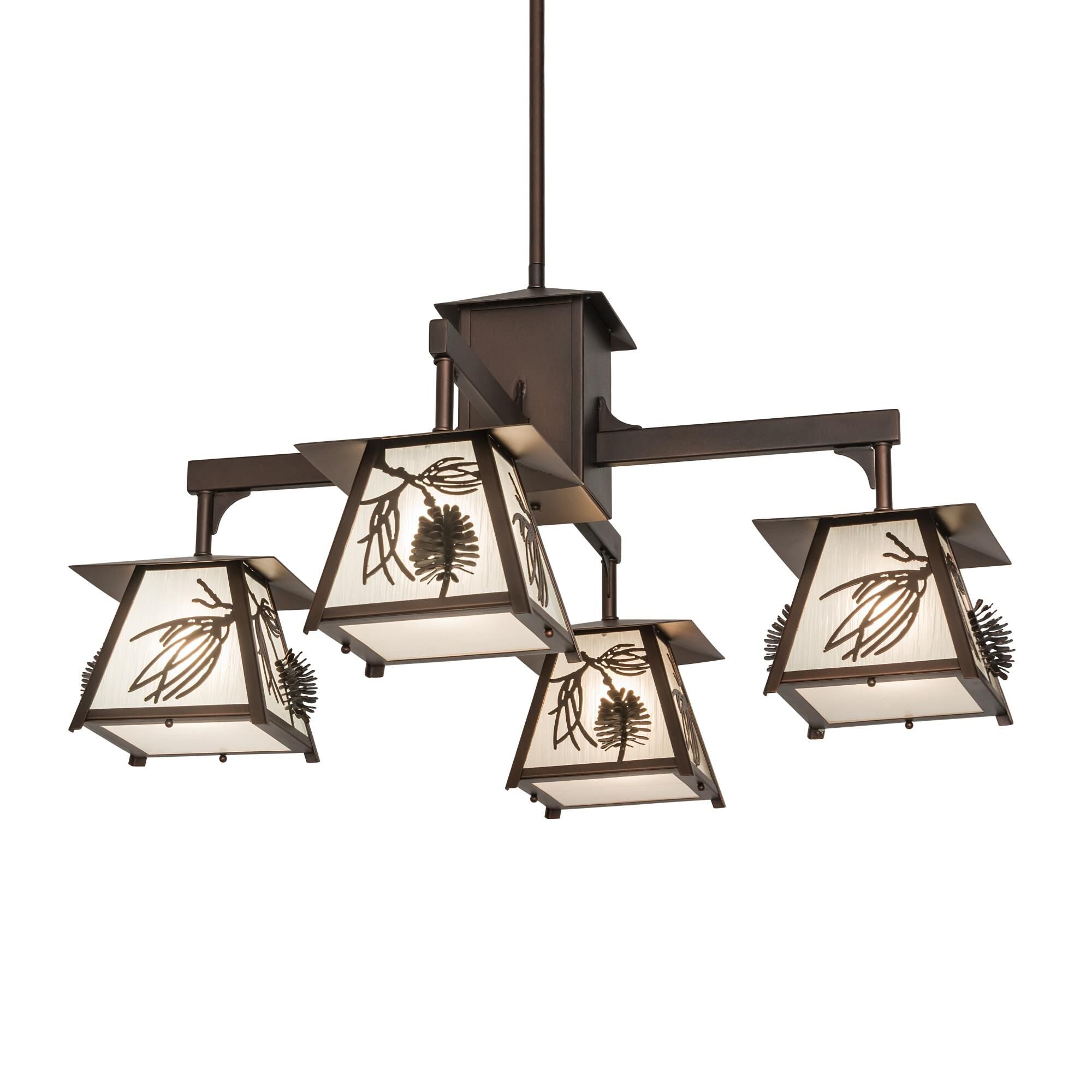 40 Inch 4 Light Chandelier