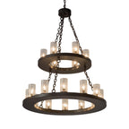 36 Inch 18 Light Chandelier