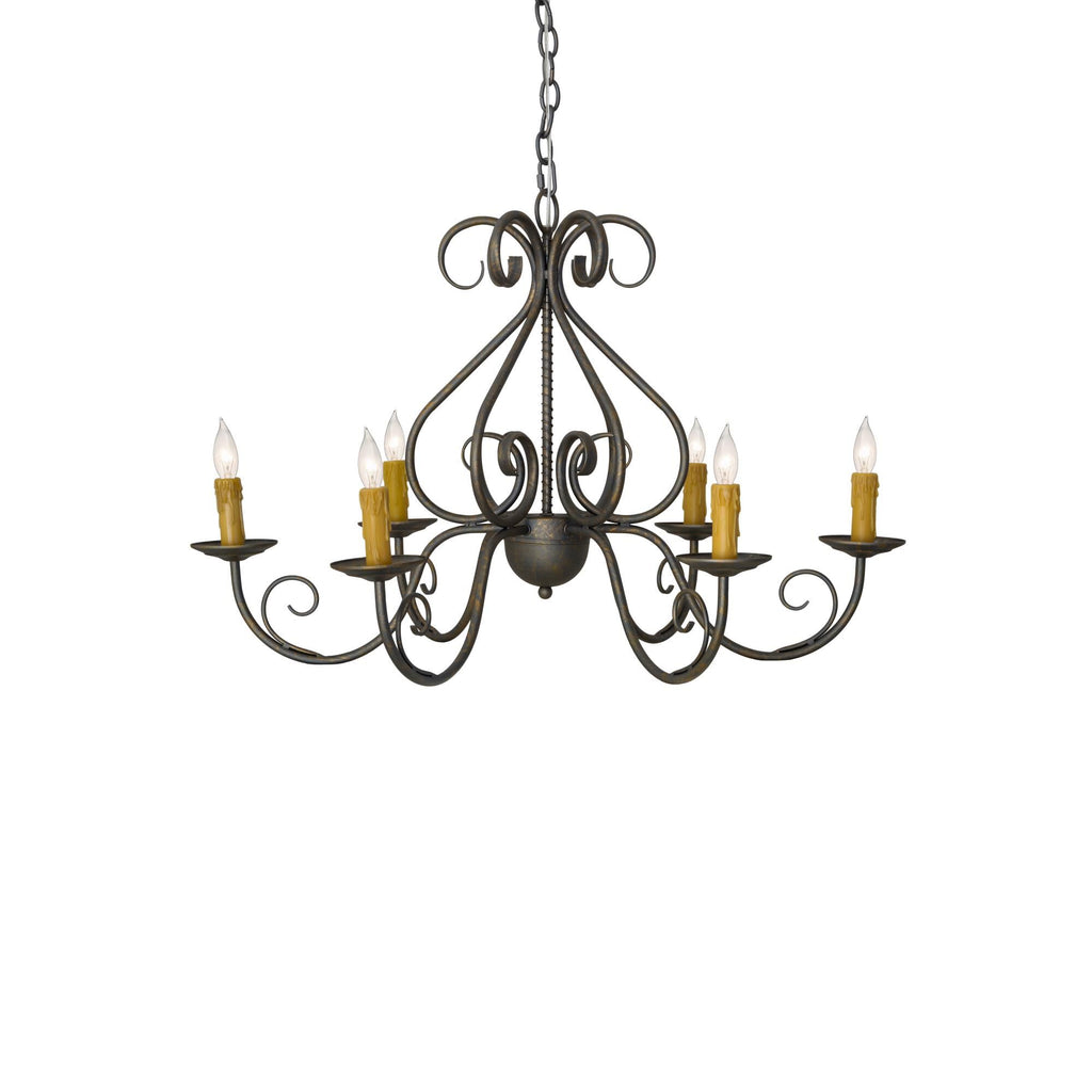 Jenna 36 Inch 3 Light Chandelier