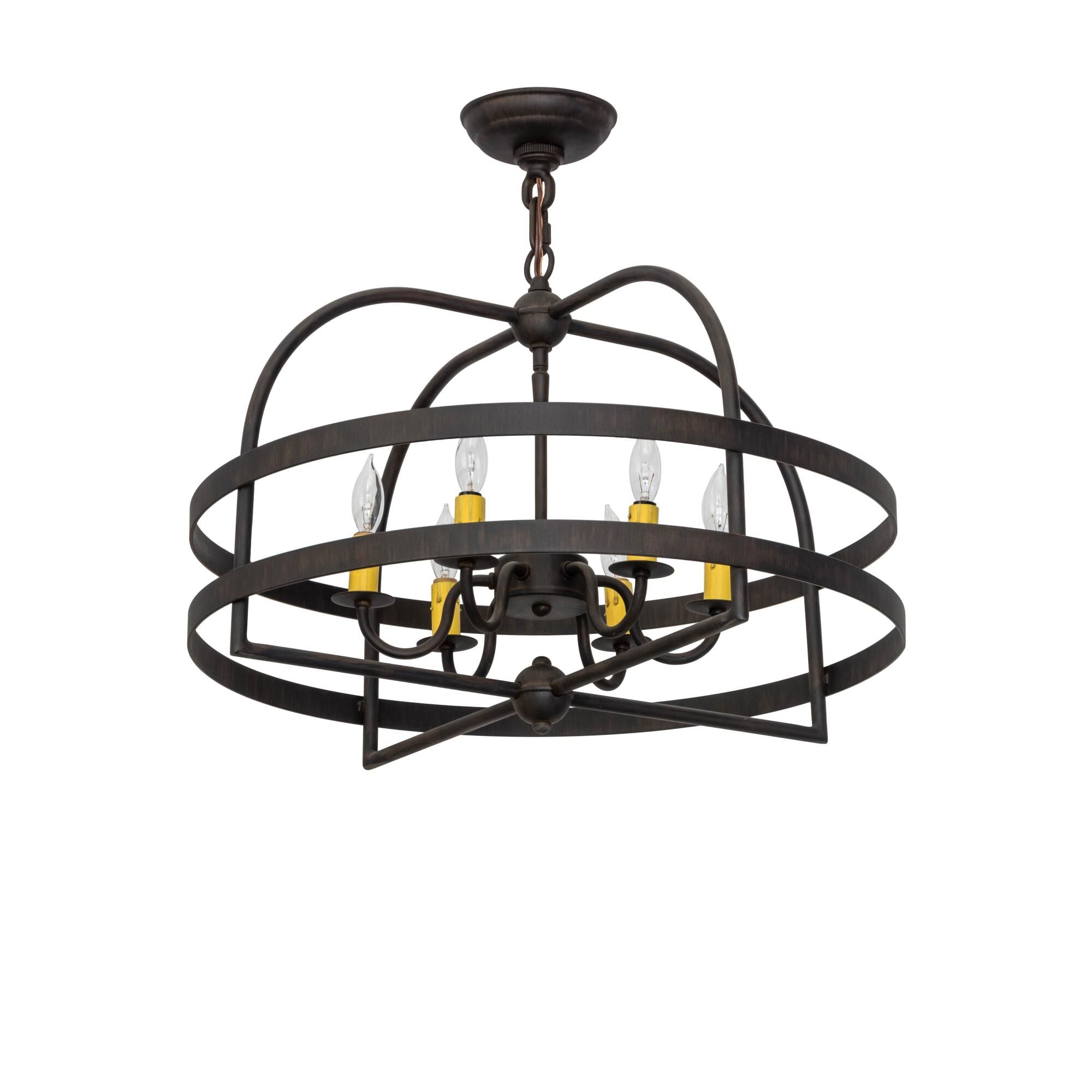 Aldari 22 Inch 6 Light Mini Chandelier
