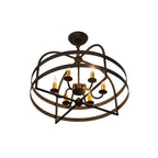 Aldari 22 Inch 6 Light Mini Chandelier
