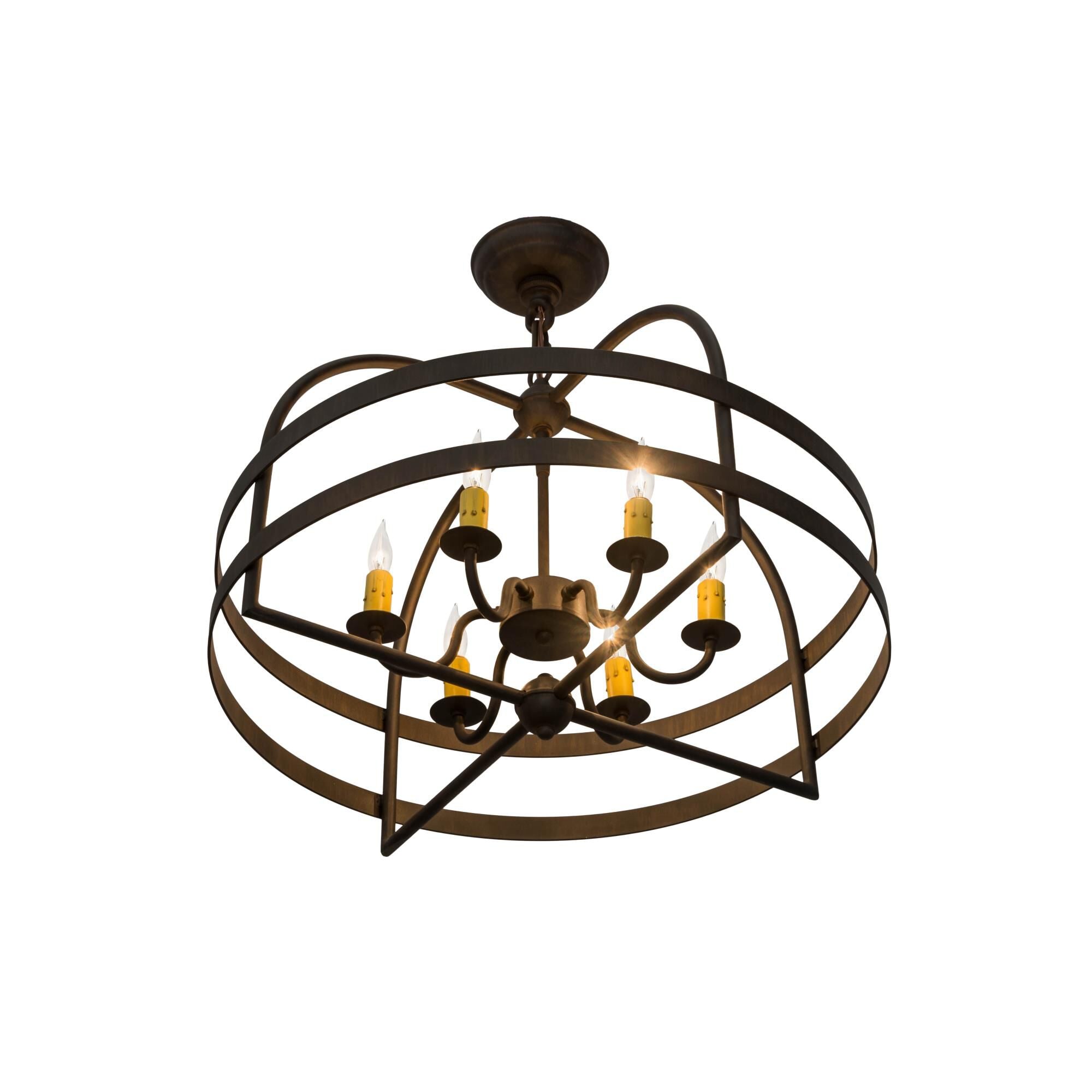 Aldari 22 Inch 6 Light Mini Chandelier
