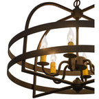 Aldari 22 Inch 6 Light Mini Chandelier