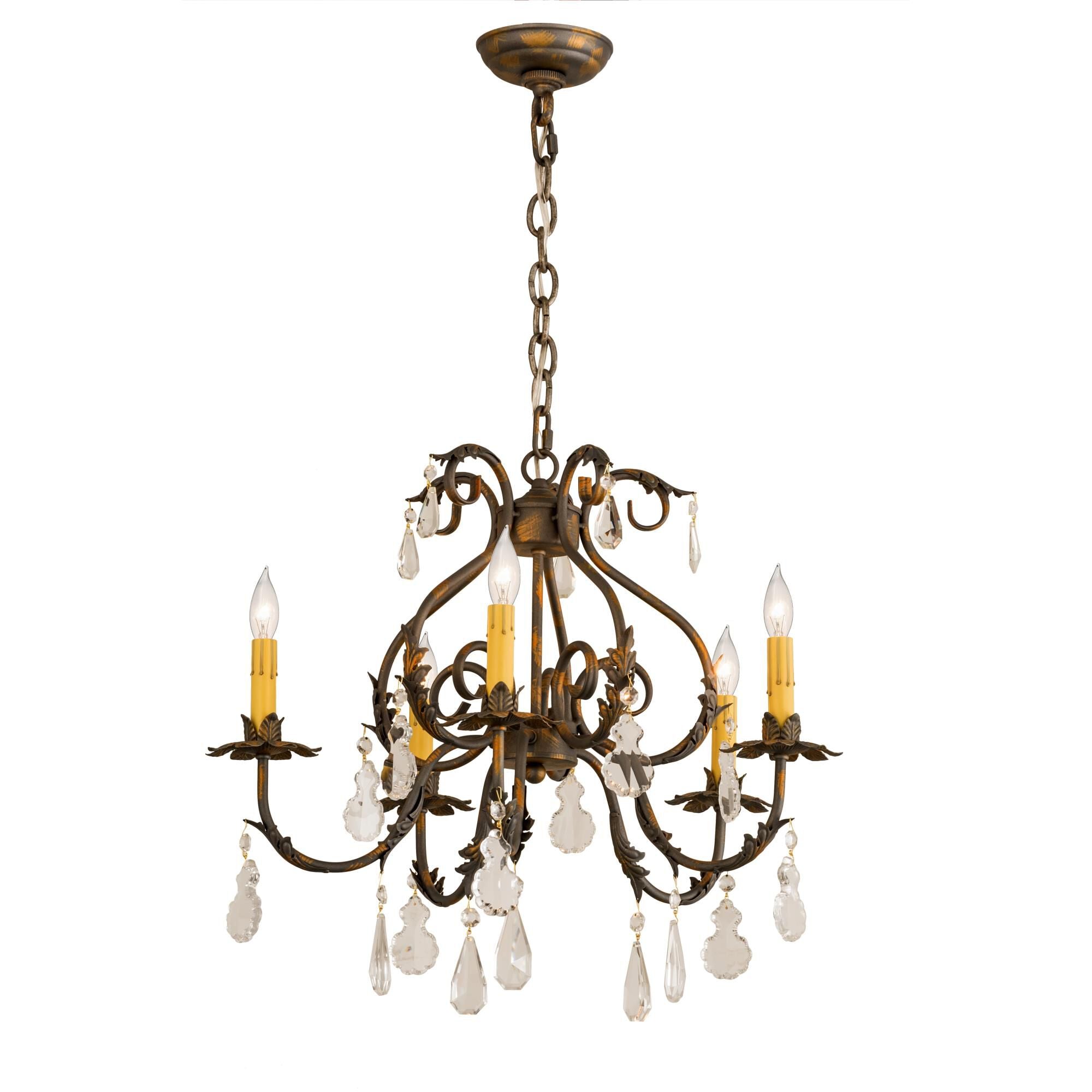 24 Inch 5 Light Chandelier
