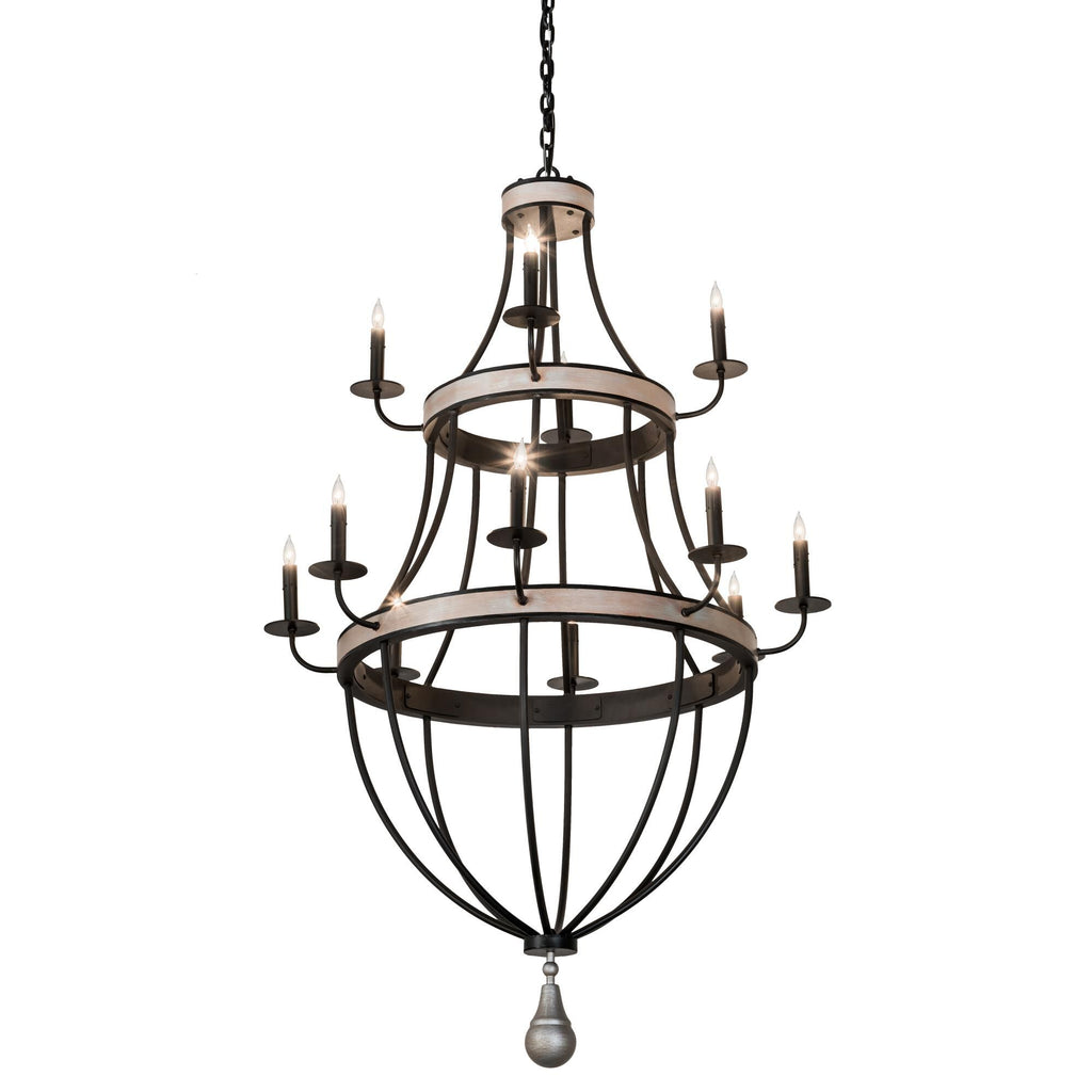 Georgetown 36 Inch 12 Light Chandelier
