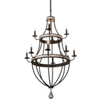 Georgetown 36 Inch 12 Light Chandelier
