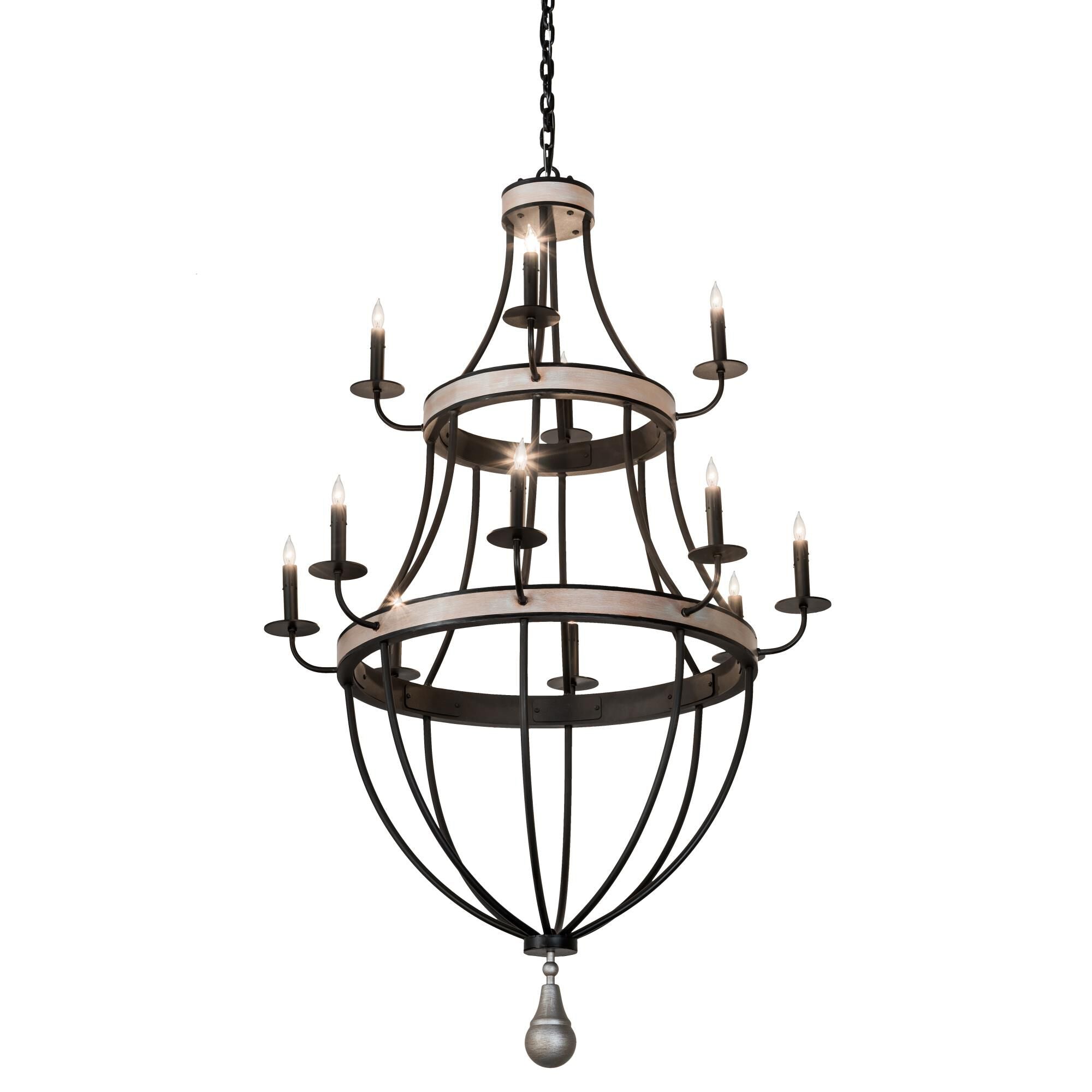 Georgetown 36 Inch 12 Light Chandelier