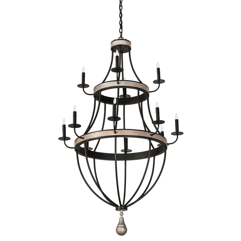 Georgetown 36 Inch 12 Light Chandelier