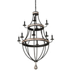 Georgetown 36 Inch 12 Light Chandelier