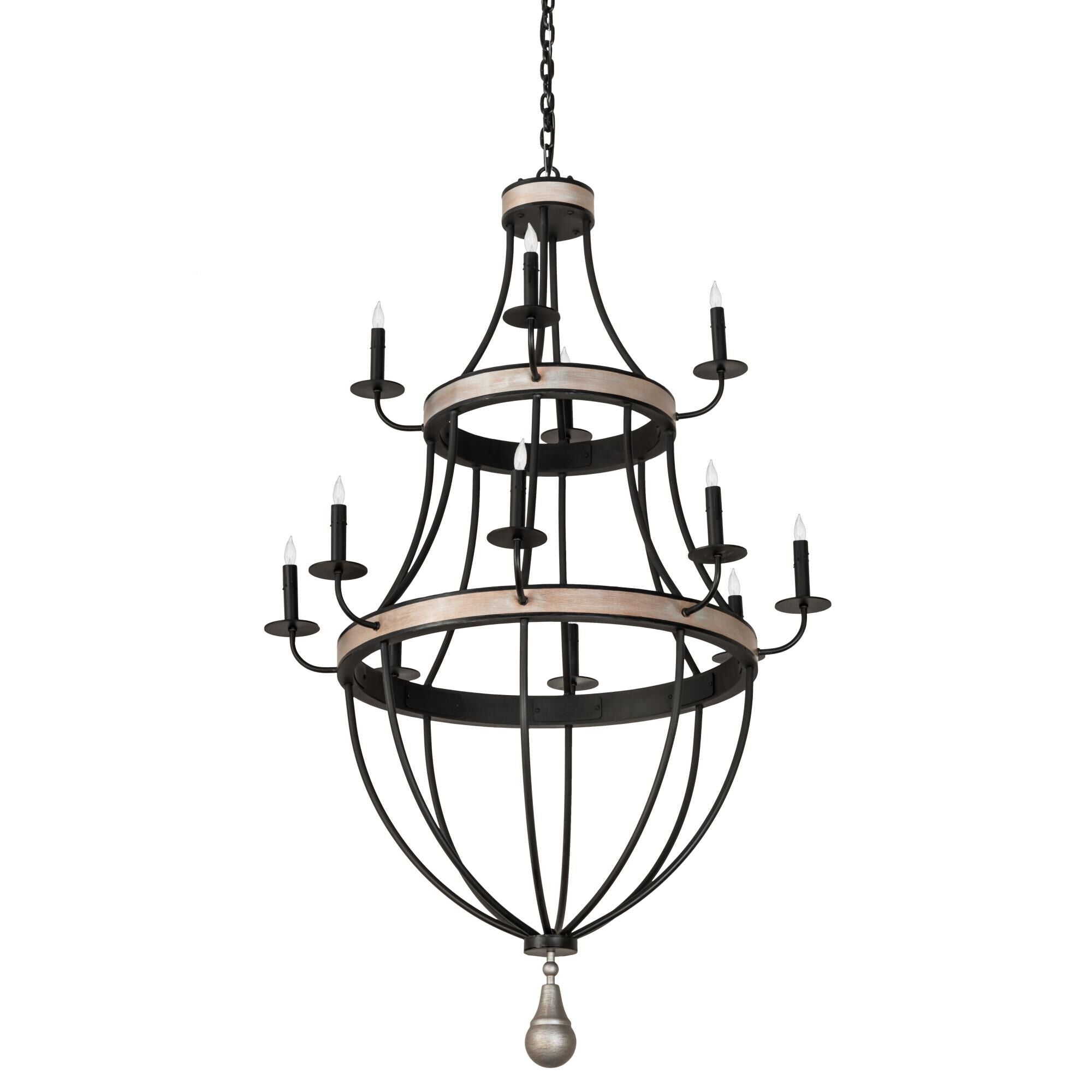 Georgetown 36 Inch 12 Light Chandelier