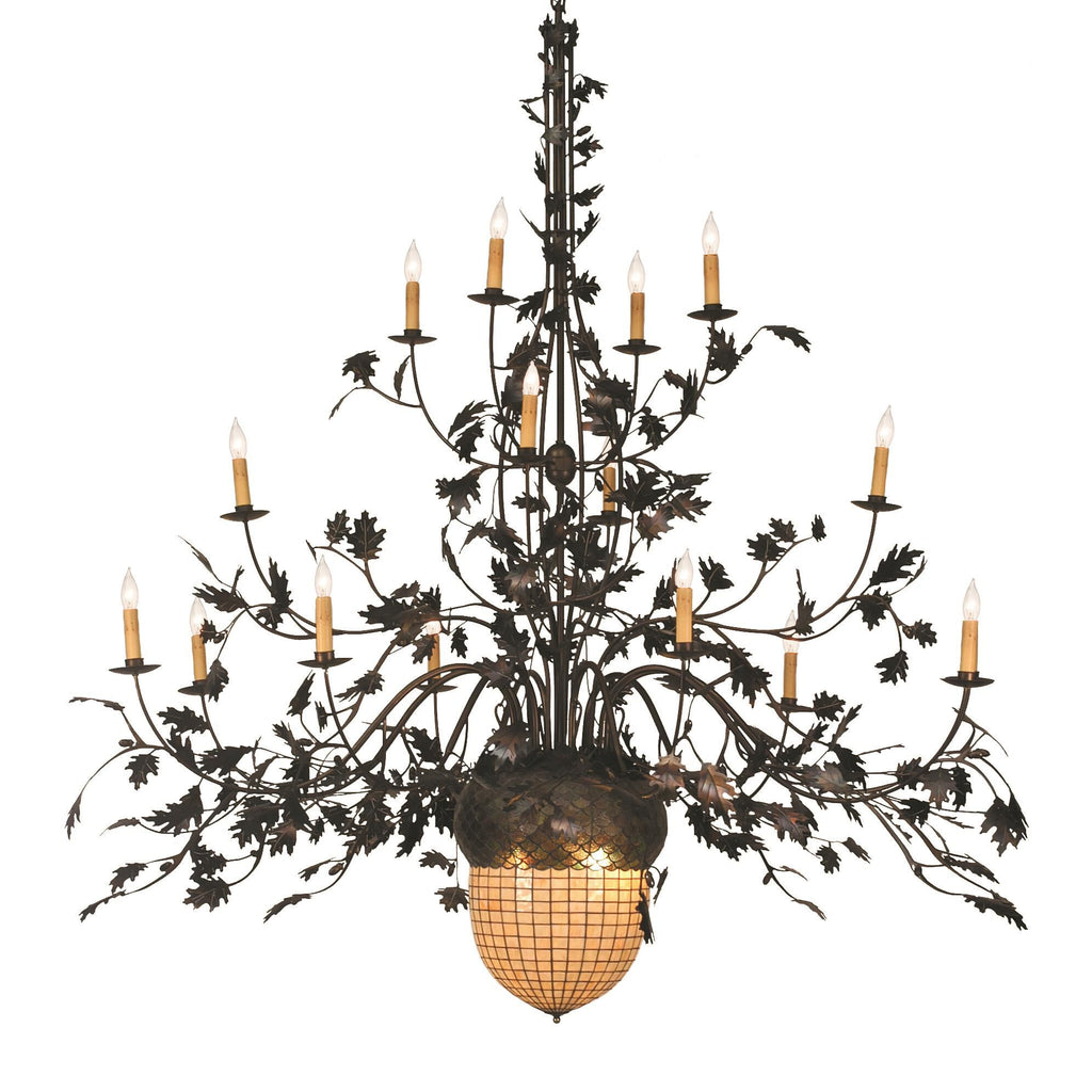 Greenbriar Oak 100 Inch 16 Light Chandelier