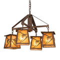 28 Inch 4 Light Chandelier