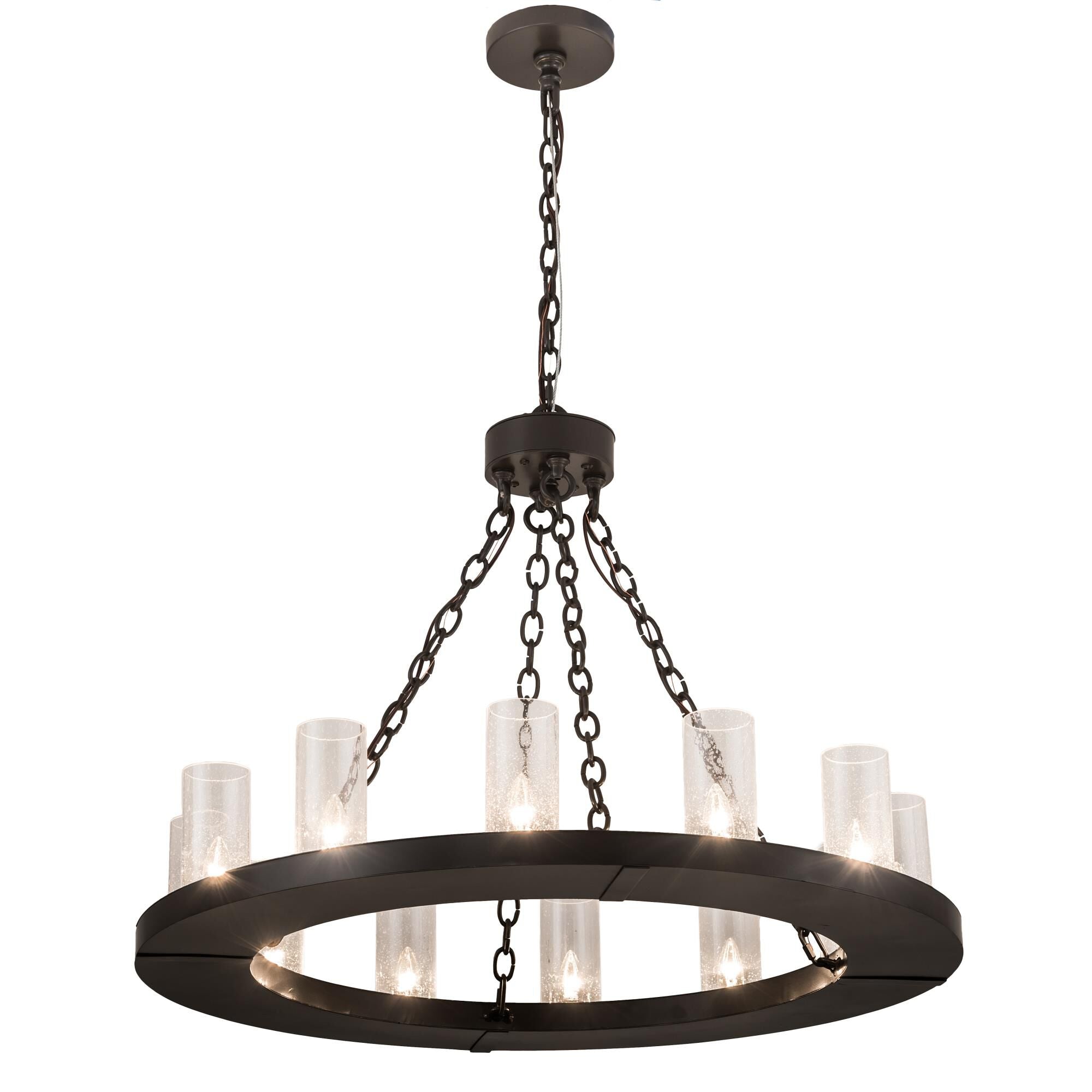36 Inch 12 Light Chandelier
