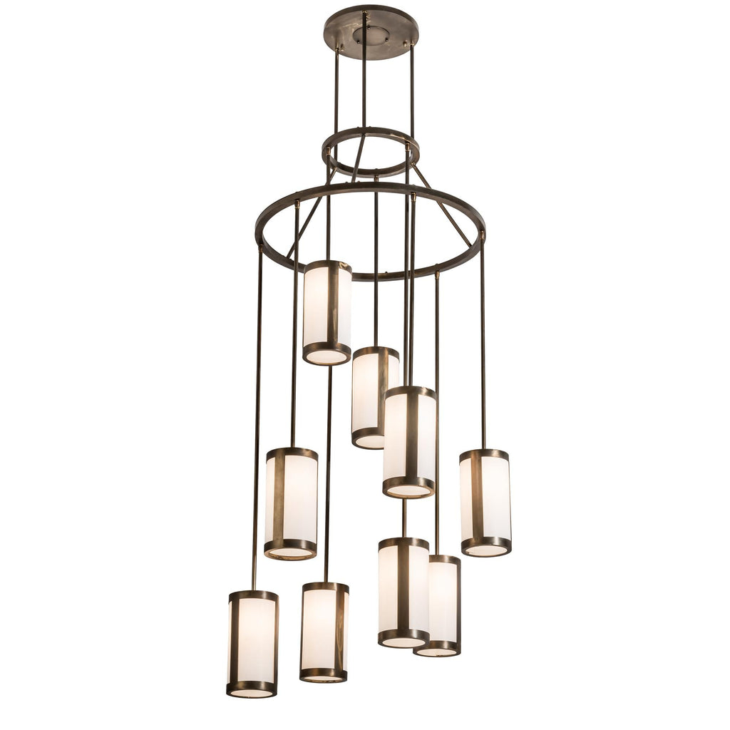 35 Inch 9 Light Chandelier