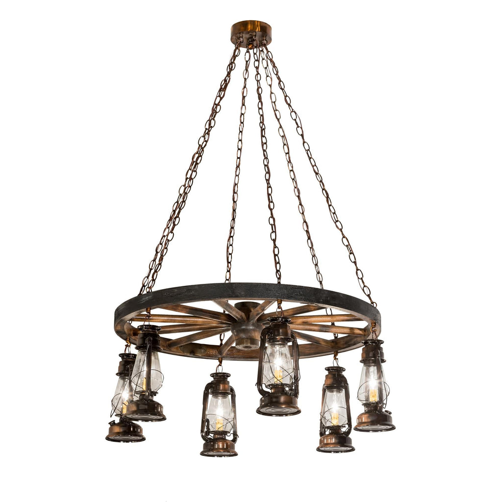 40 Inch 6 Light Chandelier