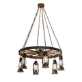 40 Inch 6 Light Chandelier