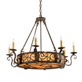 36 Inch 3 Light Chandelier