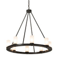 36 Inch 8 Light Chandelier