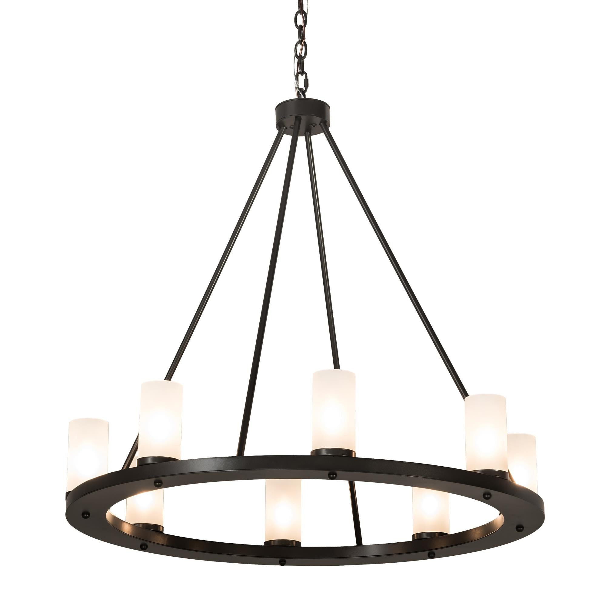 36 Inch 8 Light Chandelier