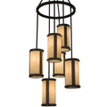24 Inch 6 Light Chandelier